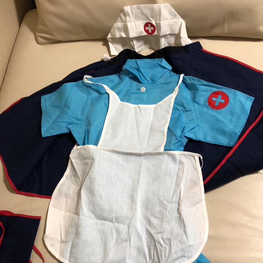 5 Piece Girls Nurse or Doctor Costume - Picture 2 of 5